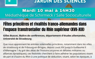 Conférence Jardin des Sciences – 10 Mai