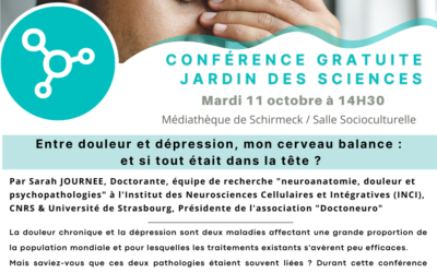 Conférence Jardin des Sciences – 11 octobre