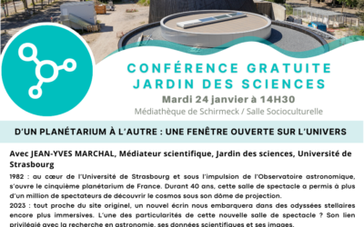 Conférence Jardin des Sciences – Mardi 24 Janvier