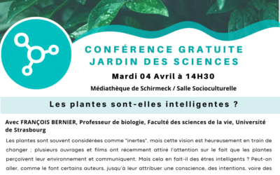 Conférence Jardin des Sciences – Mardi 04 avril